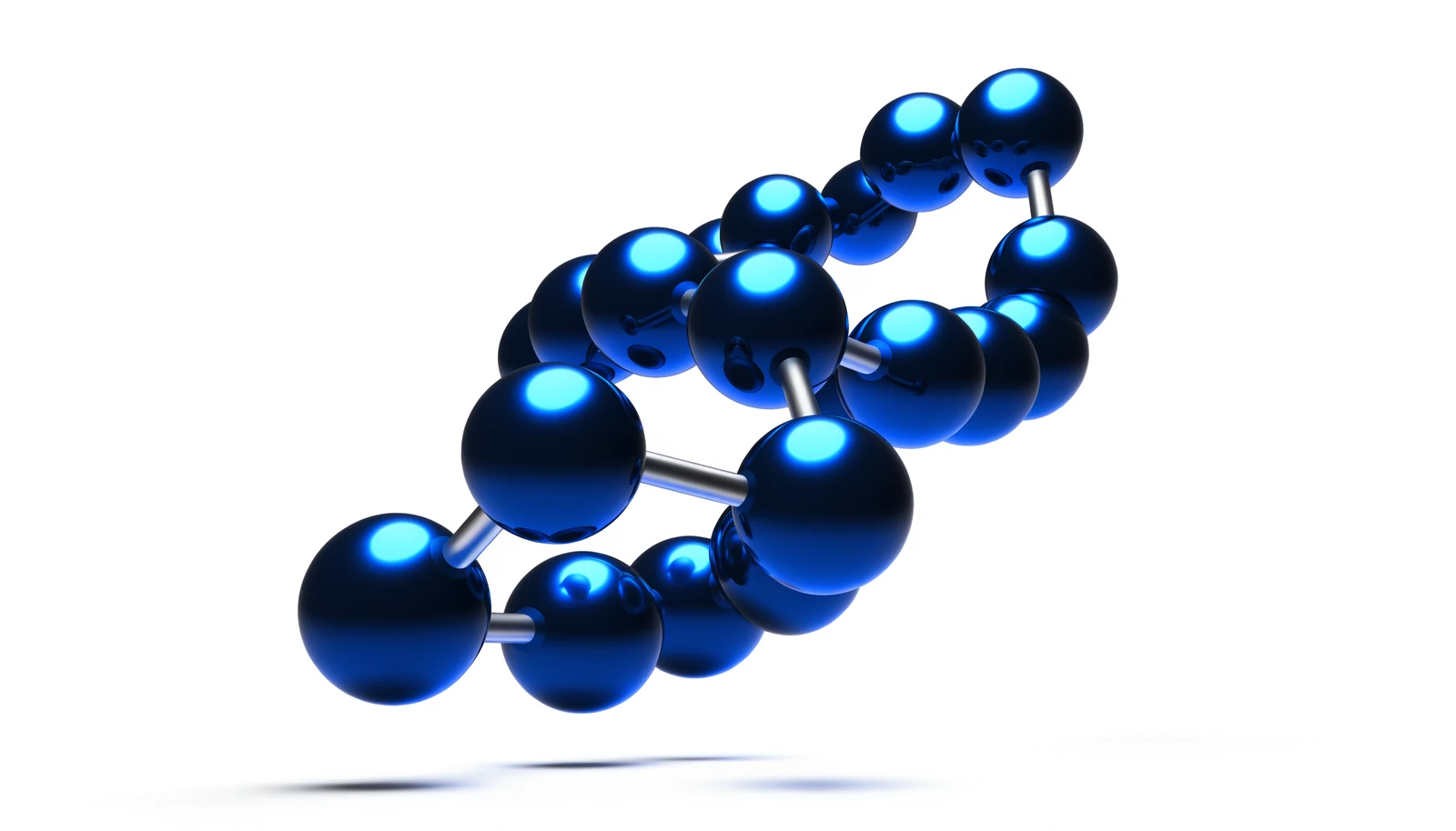 Peptide chain molecular structure